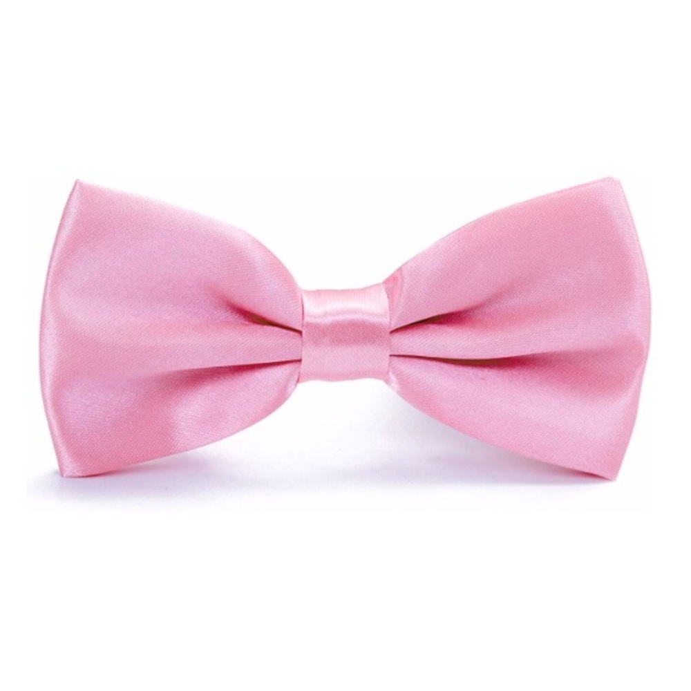 Boys Pink Satin Bow Tie